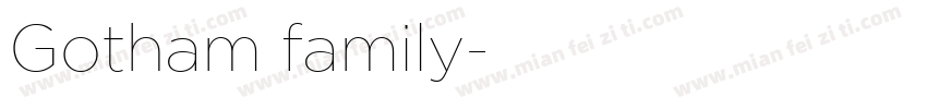 Gotham family字体转换